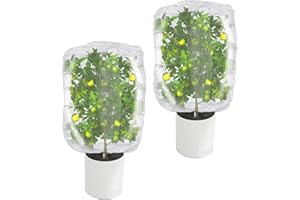 GOTDYBST 2 Stück Pflanzenschutznetz, Insektenschutznetz Mit Kordelzug, Gemüsenetz, Vogelschutznetz, Blumen Schutznetz- Schützen Sie Pflanzen Vor Vogelschäden (80x100cm)