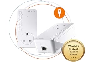 devolo Magic 2-2400 Lan Powerline Starter Kit: Powerline Kit (Up To 2400 Mbps For Your Powerline Home Network, 1x GB Lan Port, Ideal For Online Gaming, 4k/8k Uhd Streaming, Stable Home Working)