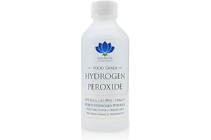 INNOVATIVE NATUROPATHICS Nadtlenek wodoru klasy spożywczej – najczystszy stopień 12% (<11,99%) – 250 ml – niestabilizowany i bez dodatków – 40 woltów