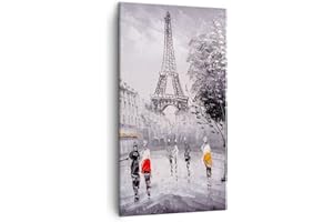 ARTTOR Lienzos decorativos Arquitectura París Eiffle francia Cuadro Sobre Lienzo Moderno Vertical 45x80cm Cuadros Decoracion Salon Dormitorio Cocina Cuadros Pared Imágenes Wall Art Prints Decor PA45x80-2961