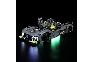 GEAMENT Kit de Luces LED Compatible con Lego Peugeot 9X8 24H Le Mans Hybrid Hypercar - Conjunto de luz por Technic 42156 (Juego Modelo no Incluido)