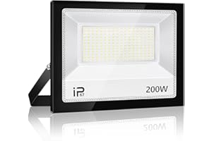 YZYFACAI Faretto Led da Esterno 200W， Faro Led Esterno impermeabile IP67 7000K 20000LM LED Faretti Led da Esterno Bianca Fredda， Illuminazione da parete per esterni per giardino, patio, garage, ingresso