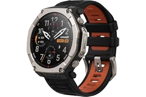 Amazfit T-Rex Ultra 2 Smart Watch utomhus, GPS med dubbla band, 51 mm titanhölje, 1,5 tum AMOLED-skärm, safirglas, ficklampa