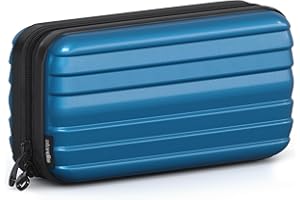 stardis Kosmetiktasche Hartschalen Kulturtasche Hardcase Damen Herren Kulturbeutel in Kofferform Flight-Beautycase Wasserdicht Mini-Koffer Optik Waschbeutel für Frauen, Männer, Kinder