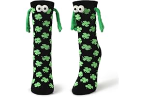 Shujin Lustige Magnetische Socken für Paare,Unisex 3D Puppes Paar Socken,Hand in Hand Socken Magnet Freundschaftssocken mit Händen, Pärchen Hand in Hand Socks Valentinstag Geschenk