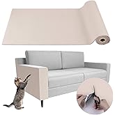 Scratching Mat for Cats Adhesive Scratching Mat Protector Sofa Cats Wall (Beige, 40 x 200 cm)