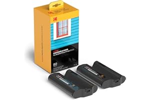 Kodak Dock Wi-Fi Recarga Cartucho de Impresora fotográfica PHc y Papel fotográfico - Paquete de 40