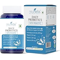 Neuherbs Daily Probiotics Supplement with Prebiotic - 60 capsules (Immunity Booster)