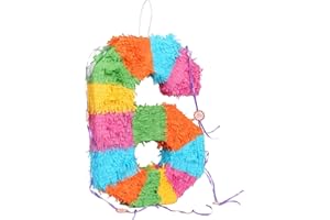 RINK DRINK Fax Potato Number 6 Pinata | Party Accessory Decoration | 35 x 7.5 x 50cm - Green, Red, Yellow
