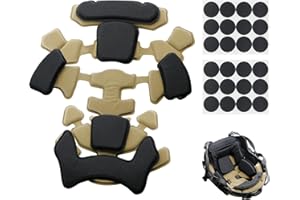 Qavctw Wendy Tapis de protection en mousse à mémoire de forme pour casque tactique Airsoft - Coussinets remplaçables pour la plupart des casques militaires, de football, de moto, de vélo