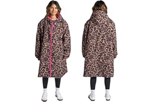 OHS Adults Drying Robe, Outdoor Waterproof Changing Robe Comfy Sherpa Privacy Robes for Women Men, Stay Dry Swimming Camping Drying Robes - S/M, L/XL