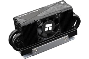 Thermalright HR10 2280 PRO Black SSD Cooler,2280 SSD Heatsink Cooler,Double-Sided Heat Sink,4 Heat pipes, With Thermal Silicone Pad for 2280 SSD PC and Computer,High Performance SSD Cooler