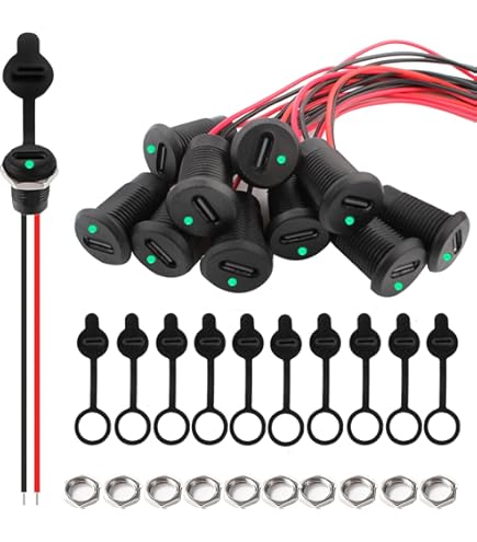 TEHAUX 2 Pièces Connecteur USB Femelle à Montage Panneau