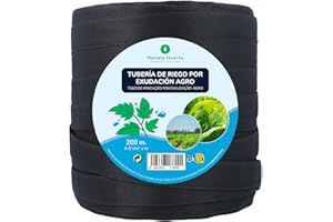 PLANETA HUERTO BONSÁI Planeta HUERTO | Rollo Exudación Agro 200 m – Riego Uniforme y Ahorro de Agua para Grandes Superficies
