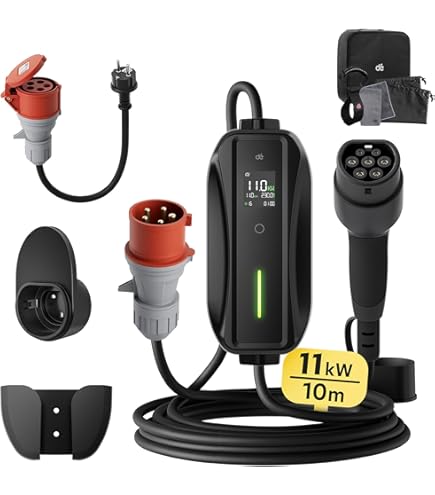dé Mobiele Wallbox 11kW 16A EV Charger 11kW Laadstation met