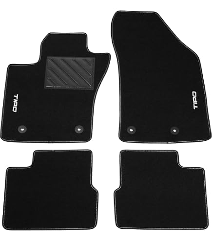 J&J Automotive Tappetini Auto In Velluto Su Misura Per Crossland X Dal 2017 – Set 4 Pezzi Antiscivolo - 3