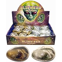 1x Giant Alien Egg With Baby Slime Putty Gel Party Loot Bag Toy - View #2