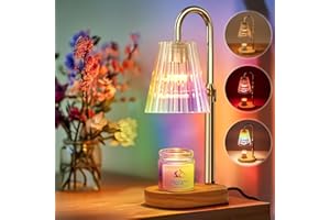 Fovendi Scaldacandele Lampada Scaldacandele, Lampada Profumata con Timer e Dimmer, Lampada Scaldacandele Elettrica per Candele Profumate per Decorazione Casa Camera da Letto, Yoga