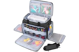 Luxja Bolsa para Máquina de Coser, Bolsa de Transporte de Máquina de Coser, Maleta para Máquina de Coser y Accesorios (Apto para la Mayoría de Las Máquinas de Coser)
