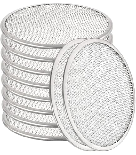 BESTonZON - 3 Coperchi Colino In Acciaio Inox Per Barattoli A Bocca Larga - 86 Mm - Per Germogli E Scolatura