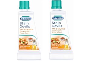 DR. BECKMANN Dr Beckmann Stain Devils Fat & Sauces Cooking Oil, Pizza & Curry Stain Remover (2 x 50ml)
