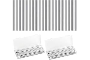 ICYWINK 20 Pezzi Lame Pialla 82mm, Coltello pialla Elettrica, Lame Reversibili Acciaio al Manganese, Lame di Ricambio Per Pialla Compatibile con Legno, Makitaa, Black & Decker, Bosch 82 x 5,5 x 1,2mm