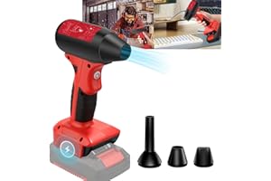 JJXNDO Für Einhell 18V Power X Change Lithium Batterie Antriebs Jet Trockengebläse, 130000 U/min Druckluft Duster, 4 Gear Einstellbare Luftduster, Jetlüfter Mini Gebläse für Werkzeuge, Auto, Computer