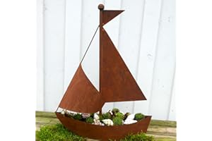 ‎STORM'S GARTENZAUBEREIEN Storm's Gartenzaubereien Deko - Schiff in Rostoptik zum Bepflanzen - Maritime Deko