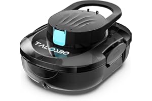 TALOSBO Pleco S1 Poolroboter mit 80 Min Automatisch Reinigungszeit, Poolsauger Akku mit Dual-Motoren, 2,5 Stunden Ladezeit, Kompakter und Leichter Poolreiniger für Oberirdische Pools