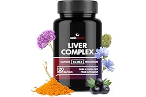 SASH VITALITY Liver Care & Detox Capsules High Strength | Milk Thistle, Artichoke, Dandelion & Choline | Essential Natural Ingredients for Healthy Liver Function | 120 Vegan Capsules