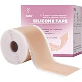 Silicone Scar Tape Scar Sheet - Upgrade Professional Medical Scar Removal Treatment, Non irritating, Painless for C-Section, Surgical Scars, Burn, Keloid, Acne(4cm x 150cm Roll): 
