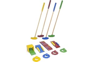 Garden Games Wooden Toyrific Crazy Golf Set aus Holz, Mehrfarbig