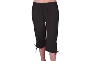 Eyecatch Oregon Womens Capri Crop Shorts Pants Ladies 3/4 Cropped Trousers
