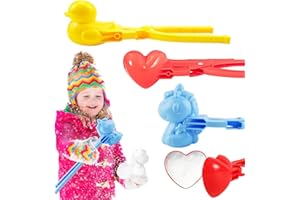 shallyong Schneeballzange, 3 Stück Schneeball Former, Snowball Maker, Groß Schneeball-Clip, Winter Schnee Spielzeug, für Kinder im Freien Spielen Schnee, Schneeball-Kämpfe Aktivitäten