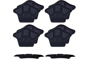 Clundoo 4 Paia di Cuscinetti per Scarpe Troppo Grandi, Autoadesivi per Scarpe per Donne e Uomini, Antiscivolo per Tallone Solette, Forte Adesivo sul Tallone (Nero)