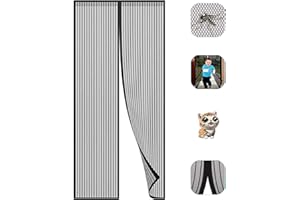 PENGXIN Magnétique Moustiquaire Porte, Rideau de Porte Anti-moustique, Fermeture Automatique Pour Couloirs Portes Patio Rideau Anti Moustique Bogues, Installation Facile Sans Outils