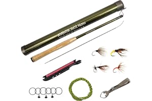 EUPHENG Aventik Tenkara Rods Pro IM12 Nano 6:4 Action Mini Sizes All Water Conditions Quality Carbon Tube Packing, Extra Spare Sections Included, Tenkara Fly Rods