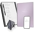 Rocketbook Fusion Smart Reusable Notebook - Calendar, To-Do Lists, and Note Template Pages with 1 Pilot Frixion Pen and 1 Microfiber Cloth Included - Pink Cover, Executive Size