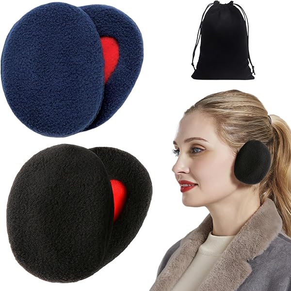 2 Paia Paraorecchie In Pile XPEX - Scaldaorecchie Uomo/Donna, Antivento, Per Sport Invernali - Foto 5