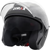 Zorax Matt Black L (59cm) ZOR-608 Tula Double Visor Open Face