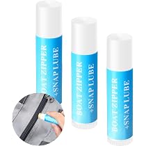 Zipper Lubricant 3-Pack Wax Stick For Waterproof Zippers On Coolers Bags Wetsuits Scuba Gear Boats Marine Snaps And Fasteners