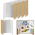 4 Pack Tri-fold Presentation Boards Foldable School Project Display Board Posters 40inx28in - White