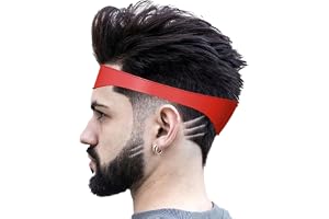 Herrens frisyrverktyg-Halsrings rakmall & fade guide-Självhårig silikon trimningsverktyg för rena blekning och halsringningar-Easy Haircut Guide, Silicone Neck Rak Mall