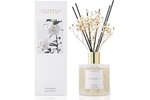 Cocorrína Gardenia 200 ml dyfuzor z 8 pałeczkami zapachowymi do domu, sypialni, łazienki, salonu, domu i biura