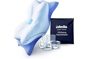 ‎DERILA Derila Ergo Kühlender Kissenbezug Sorgt für Eine Optimale Temperaturkontrolle Ihres Kissens für Perfekten Schlaf