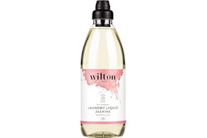 Wilton London Eco Friendly Jasmine Laundry Liquid 28 Washes - Non-Bio - Plant-based & Biodegradable Laundry Detergent - Packed with Essential Oils - Made in UK - 1 Litre