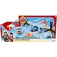 Simba 109252615 Fireman Sam Rescue Plane Fire Swift (42 cm) Large Toy Aeroplane with Tilting Protor, Figure, Horse and Many Functions, Includes Light and Sound for Children from 3 Years