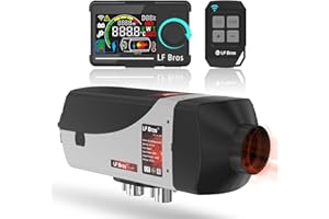 LF Bros 2KW 12V Riscaldatore Diesel, Parcheggio Riscaldatore D'aria con Display LCD Telecomando per Berlina, Micro Auto, Piccolo Camion, Furgone Pannello, Pickup