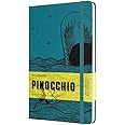 Moleskine Limited Edition Pinocchio Notebook, Large, Ruled, the Dogfish, Hard Cover 5 X 8.25, Green, LEPIQP060B