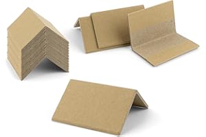 Golden State Art, 200 Pack 2x2x3 inch Cardboard Edge Protectors for Shipping, Regular-Duty Corners for Pallets, Angle Boards, Kraft Cardboard for Moving, Brown